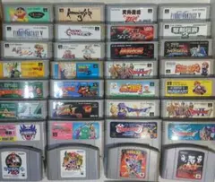 ストリートファイター2,マリオカート,ドンキーコング,パワフルプロ野球,他35点