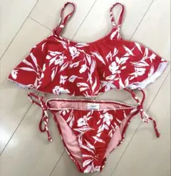 美品 ungrid 水着 ビキニ 赤 フリル 9号 M