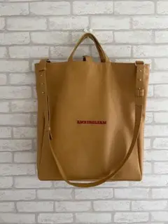 AMBERGLEAM A4スクエアバッグ アンバーイエロー