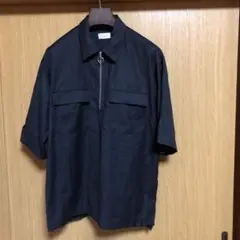ハーフジップシャツ