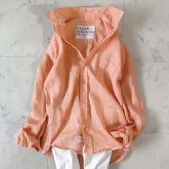 極美品☆希少S*フランクアンドアイリーン BARRY バリー リネンシャツ