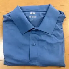 美品 UNIQLO XL ポロシャツ 青