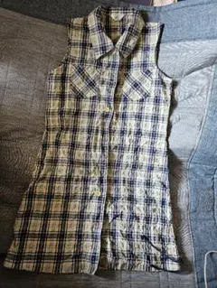 キッズノースリーブチェック柄シャツ 150
