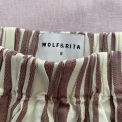 WOLF & RITA ストライプフレアスカート 8Y