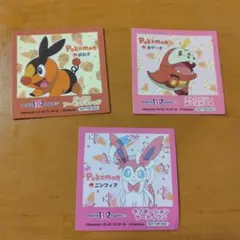 ポケモン スイーツデザイン ステッカー 3枚セット