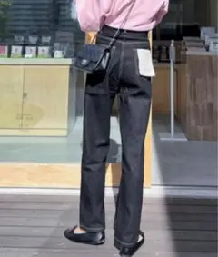 フラッシャー付オリジナルストレートデニム