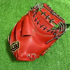 タグ付き 高校野球対応 硬式用 ZETT プロステイタス キャッチャーミット