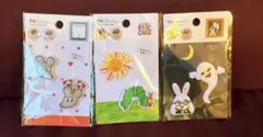 絵本ワッペンセット【新品】　ねずみくんのチョッキ　めがねうさぎ　はらぺこあおむし
