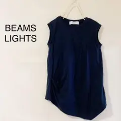 BEAMS LIGHTS ビームスライツ タック入りノースリーブカットソー