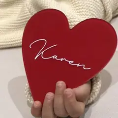ニューボーンフォト　ネームプレート　ハート　名前　ベビー　キッズ