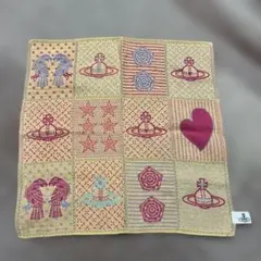 パッチワーク刺繍ハンカチ