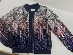 H&M ジャケット　135 スパンコール　ラメ　キラキラ　希少　廃盤品　女の子