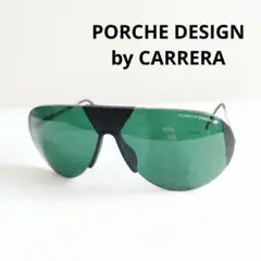 希少✨ポルシェデザイン　カレラ　サングラス　ティアドロップ　グリーン　リムレス