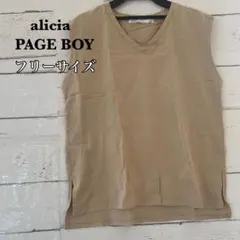 アリシアページボーイ　トップス　カットソー　ノースリーブ　Tシャツ