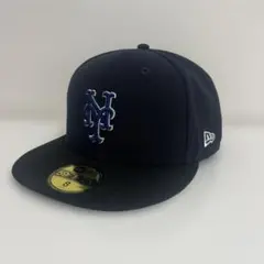 NEWERA 59FIFTYブラックレーベル　ニューヨークメッツ8（63.5）