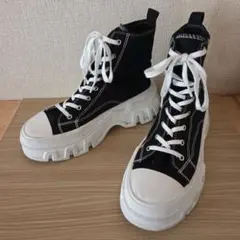 厚底 ハイカット スニーカー メンズ
