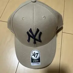 47 MVP Yankees キャップ ベージュ