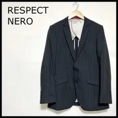 リスペクトネロ テーラードジャケット 94 A6 ネイビーストライプ はるやま