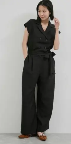 【新品】VIS　エアタン加工リラックスロンパース