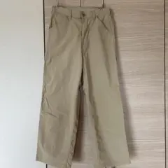 GU ベージュ カーゴチノパン Sサイズ