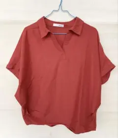 SHOO・LA・RUE シューラルー　スキッパーシャツ　ドルマンスリーブ　M