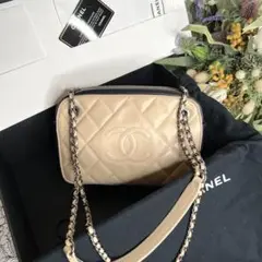 CHANEL シャネル【極美品】バイカラー カメラバッグ チェーンショルダー