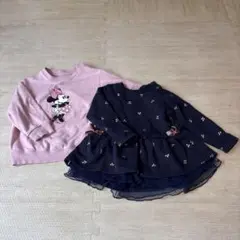 petit main UNIQLOトップス2点セット 90cm