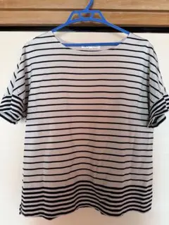 23区 ストライプ 半袖Tシャツ 44 使用済