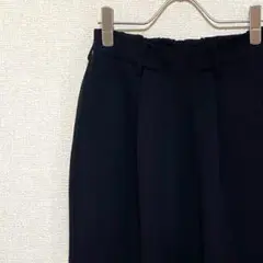 a.v.v スラックス テーパードパンツ ウエストゴム ポケット付き きれいめ