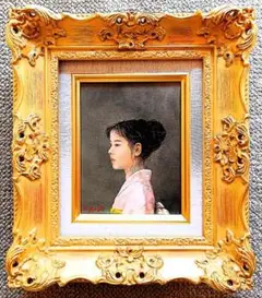 小泉智英、【朝靄】、希少な額装用画集より、美品、新品額装付 小泉智英、【朝靄】、希少な額装用画集より、美品、新品額装付