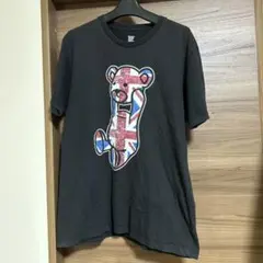 【美品】コントロールベアー　イギリス国旗 クマ 半袖Tシャツ Lサイズ ブラック