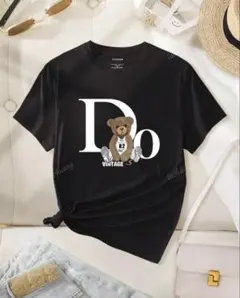 ベアプリント Tシャツ 黒、Mサイズ新品未使用