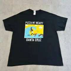 サンタクルーズ　サーフィン　波乗り　半袖　Tシャツ　古着　ブラック　黒　XL