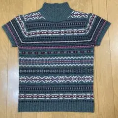 ラルフローレン 半袖セーター 上品ボーダー柄 小さいサイズ マーガレットハウエル
