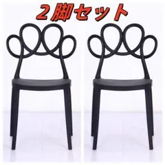 新品未使用在庫処分ダイニングチェア 椅子2脚セット（黒・ピンク・ホワイト選択可）