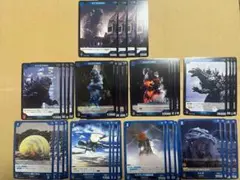 ゴジラカードゲーム　青C、UC 、怒り４枚セット➕おまけSR４枚