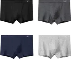 ボクサーパンツ 綿100% 男性下着 ローウエスト抗菌防臭 肌に優しい