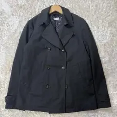 ☆ナノユニバース☆ショートコート　ダブル　キルティングライナー　ブラック　M