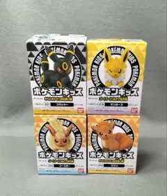 [開封済み] ブラッキー・ロコン等 4体 ポケモンキッズ指人形 [箱付]