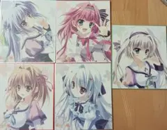 最安値 ぱれっと 恋がさくころ桜どき 色紙 コンプリートセット