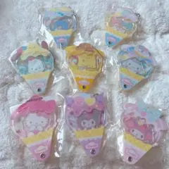 サンリオ シークレットカスタムアクリルチャーム　アイスクリーム　コンプリート