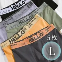 ボクサーパンツ 通気性 速乾 再安値 アンダーウェア 5色セット