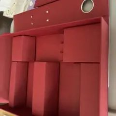 赤い収納箱 手芸・工作素材