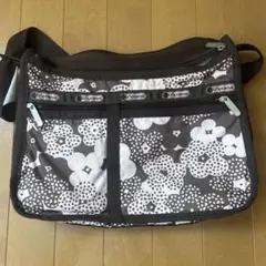 レスポートサック ショルダーバッグ 肩掛け 斜め掛け ナイロン ピンク系 花柄