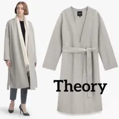 Theory ラップデザイン カシミヤ ロングコート
