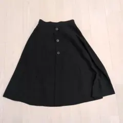 ROSA ブラック フレアスカート