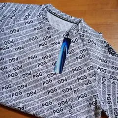 PGGゴルフロゴクルーネックシャツサイズ5