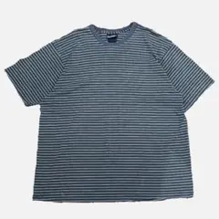 90s-00s Puritan T shirt グレー ボーダー Tシャツ 半袖
