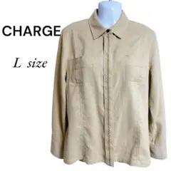 CHARGE ベージュ Lサイズ シャツ