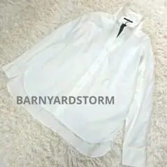 【新品・タグ付き】　BARNYARDSTORM　バックプリント　シャツ　ホワイト